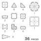 Costruzioni magnetiche - Petit Pack Pastel 36 pezzi