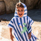 Poncho - Dino - bambino in spiaggia