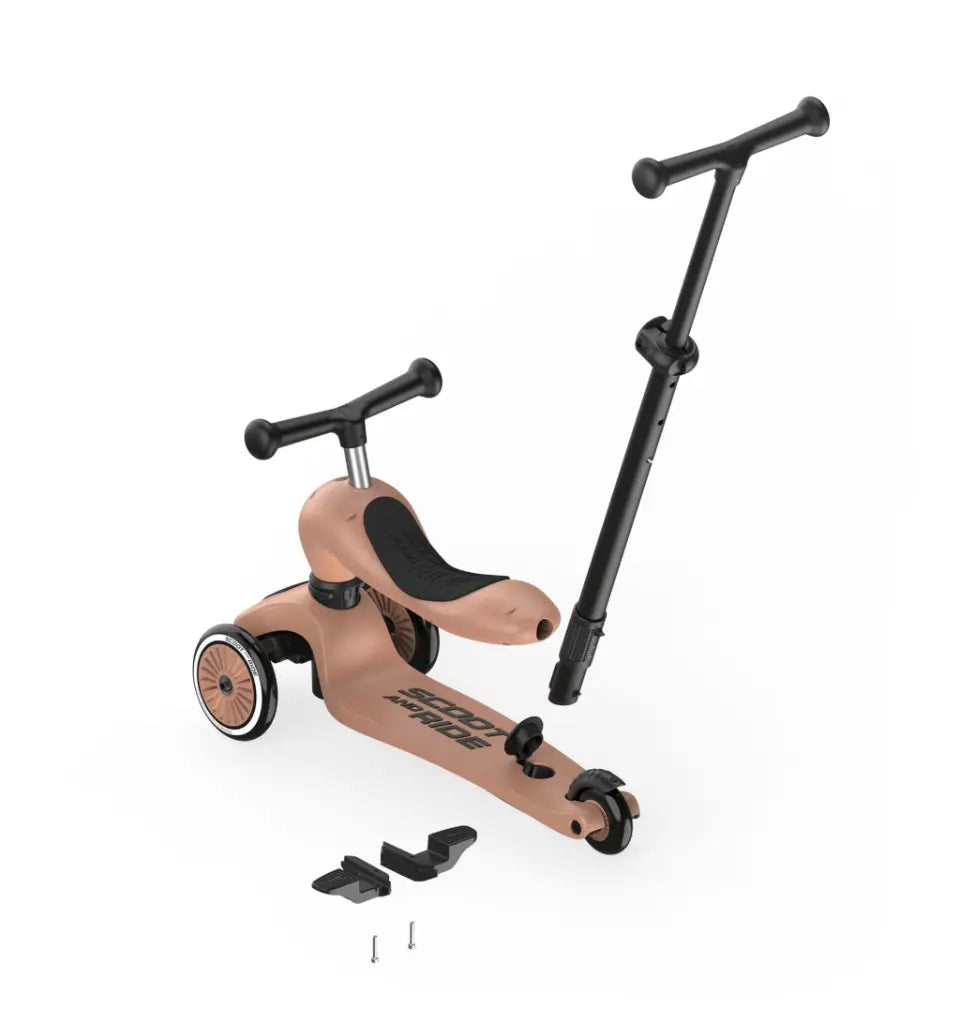 Highwaykick 1 Push&Go - Monopattino 3 in 1 Mocha