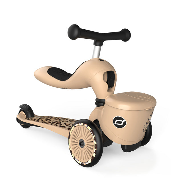 Highwaykick 1 - Monopattino 2 in 1 Leopard