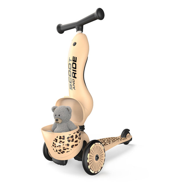 Highwaykick 1 - Monopattino 2 in 1 Leopard
