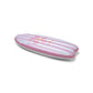 Surfboard gonfiabile Pink Flower Market Swim Essentials – vista frontale su sfondo bianco
