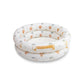 Piscina gonfiabile Jungle Swim Essentials – vista frontale bianca con leoni e giraffe su sfondo bianco