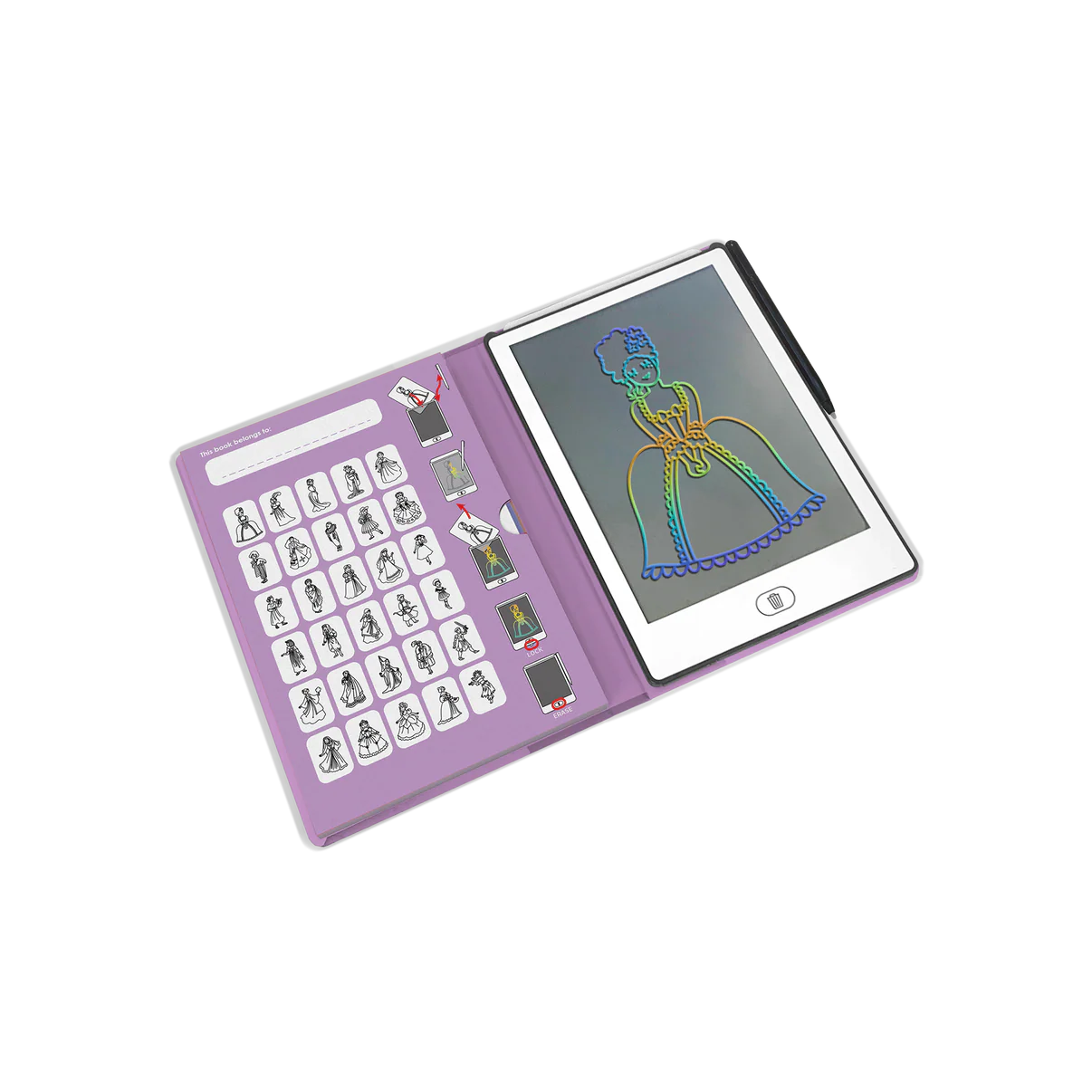 Kidydraw Mini - Tavola disegno digitale - Principesse