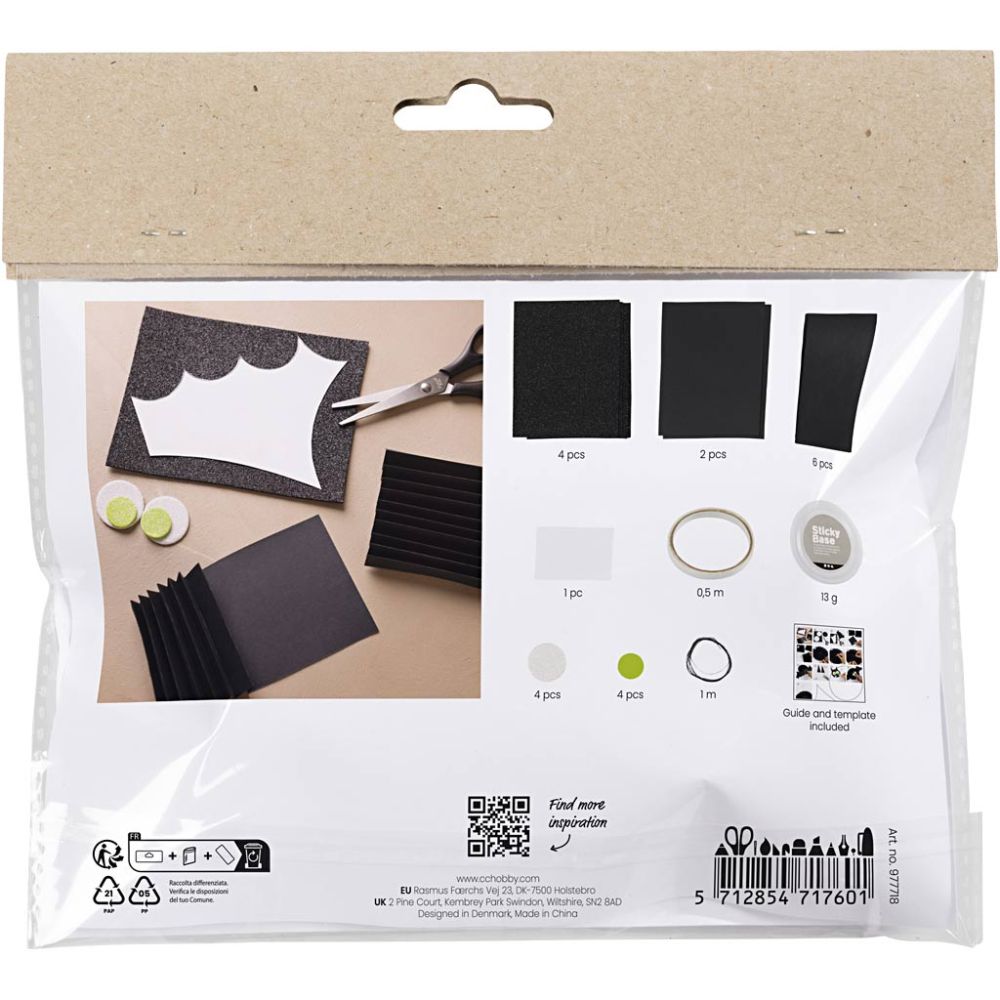 Kit fai da te - Decorazioni di carta - Pipistrelli