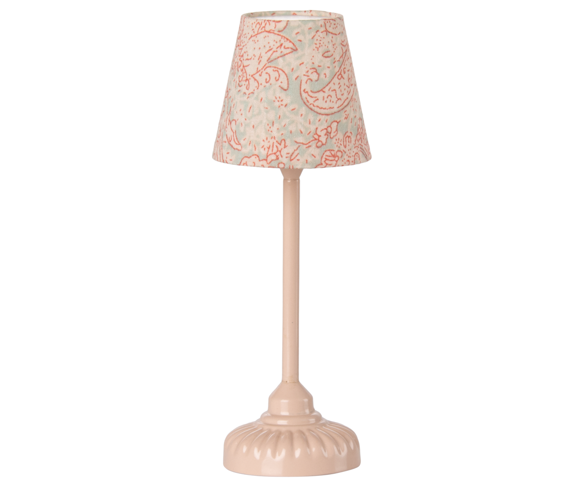 Lampada da terra vintage floreale