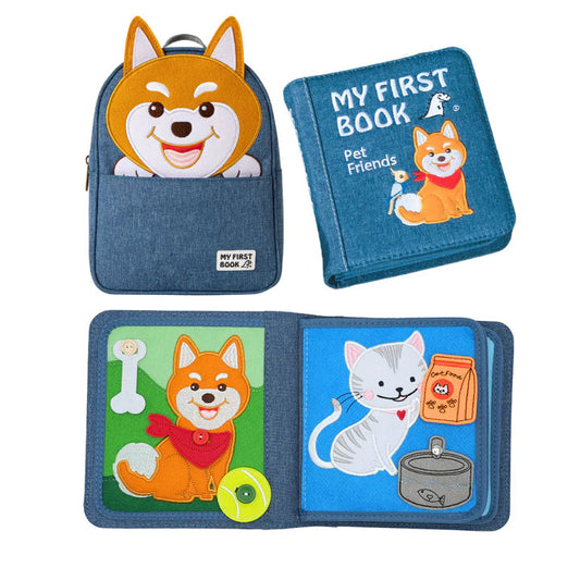 My first book - Libro multiattività con zaino - Animali