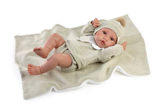 Bambola neonato Erik con coperta