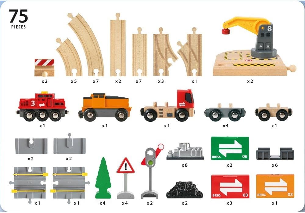 Set ferrovia carico merci