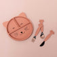 Set posate acciaio e silicone - Mrs. Cat