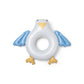 Ciambella gonfiabile Gabbiano Swim Essentials – vista laterale bianca con ali azzurre su sfondo bianco