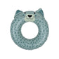 Ciambella gonfiabile Green Leopard Swim Essentials – vista frontale gatto leopardato verde su sfondo bianco