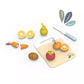 Tagliere con frutta e verdura