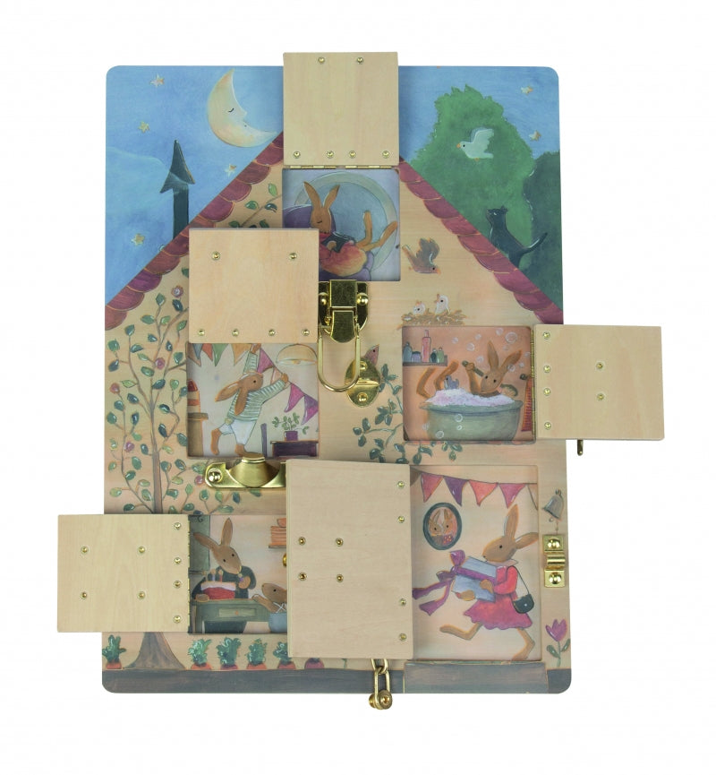 Tavola in legno con serrature