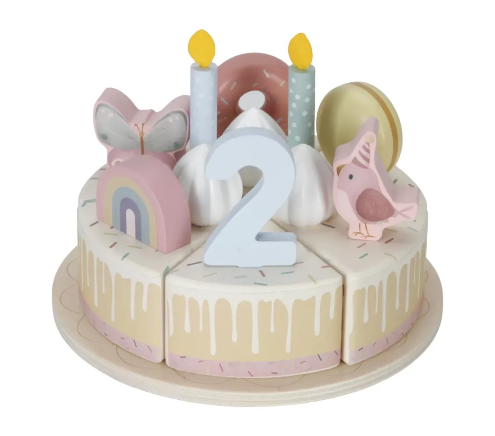 Torta di compleanno rosa