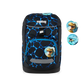 Zaino Bearassic Garden Ergobag vista frontale con Kletties a tema dinosauri