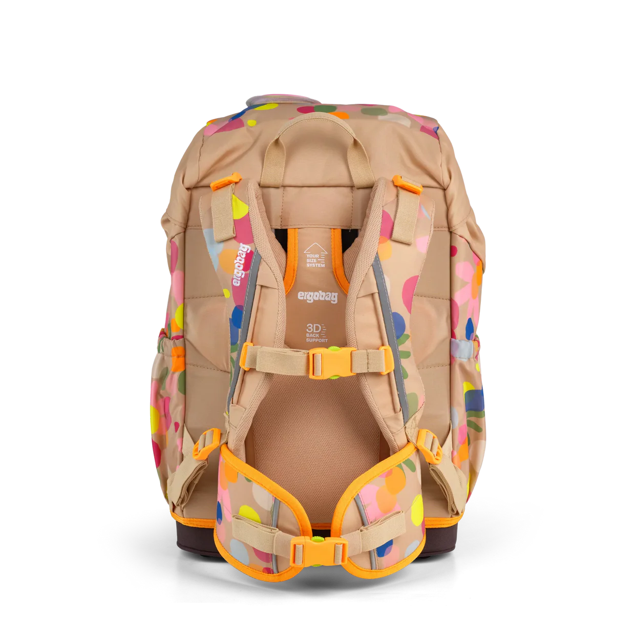 Zaino FlowBear World Ergobag vista laterale con tasche