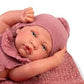 Lua - Bambola Reborn Neonata Rosa con Copertina