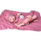 Lua - Bambola Reborn Neonata Rosa con Copertina