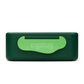 Portamerenda Dinosaur Ergobag vista laterale con chiusura a clip verde lime