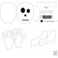 Kit fai da te - Decorazioni di carta - Scheletro