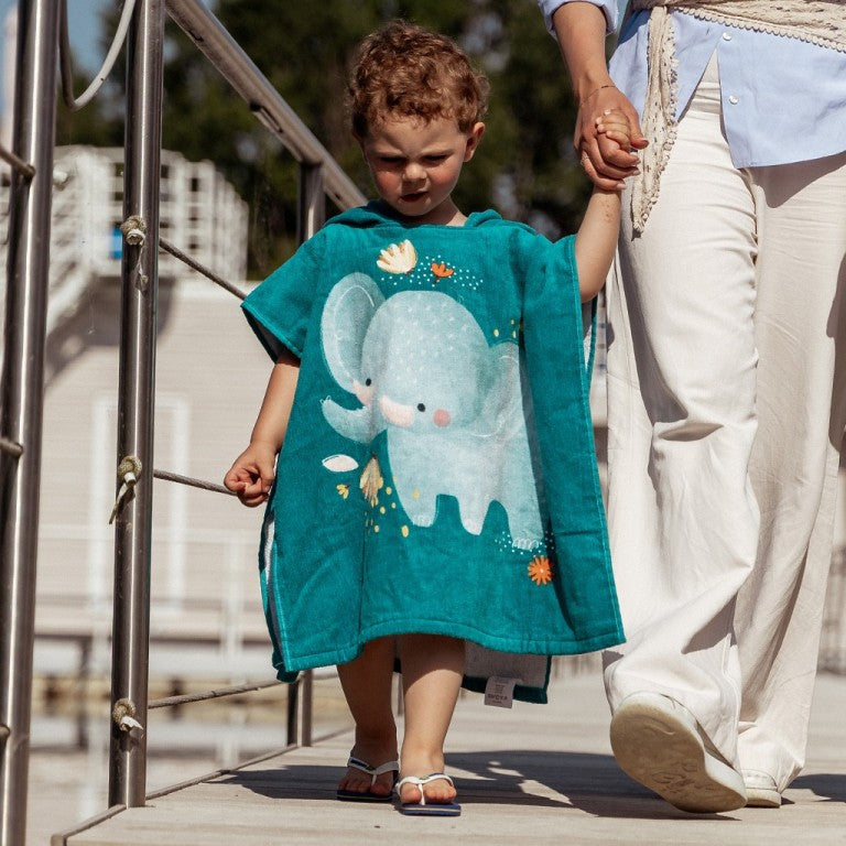 Accappatoio Poncho - Elefante Chewy