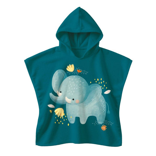 Accappatoio Poncho - Elefante Chewy
