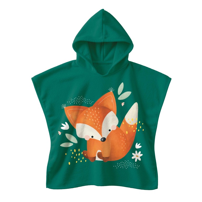 Accappatoio poncho - Volpe Crunchy
