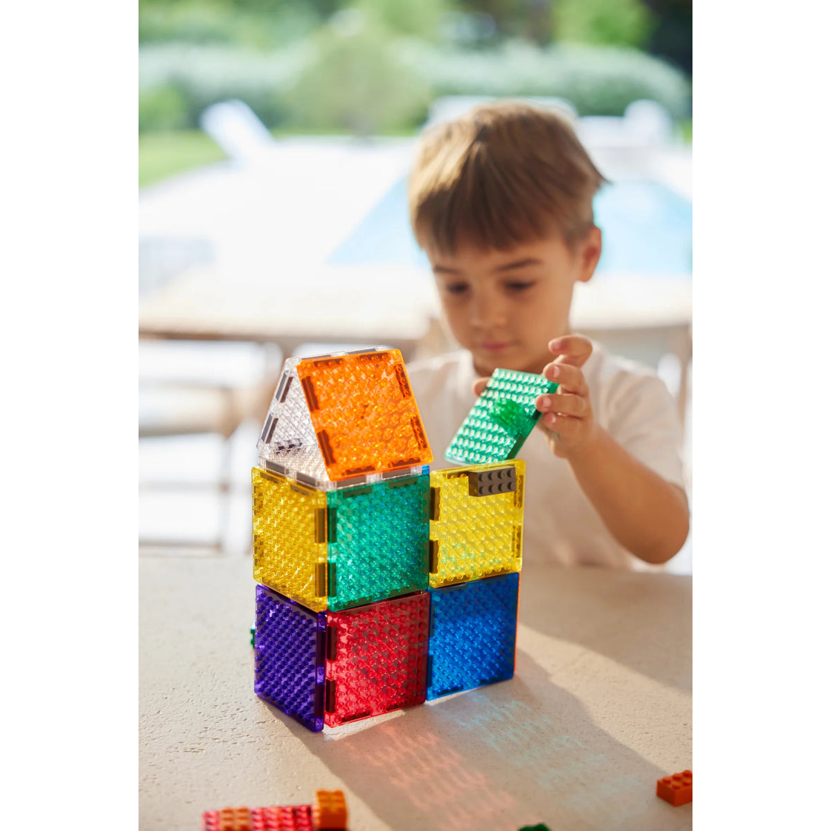Costruzioni magnetiche - Set brick tiles Intense 16 pezzi