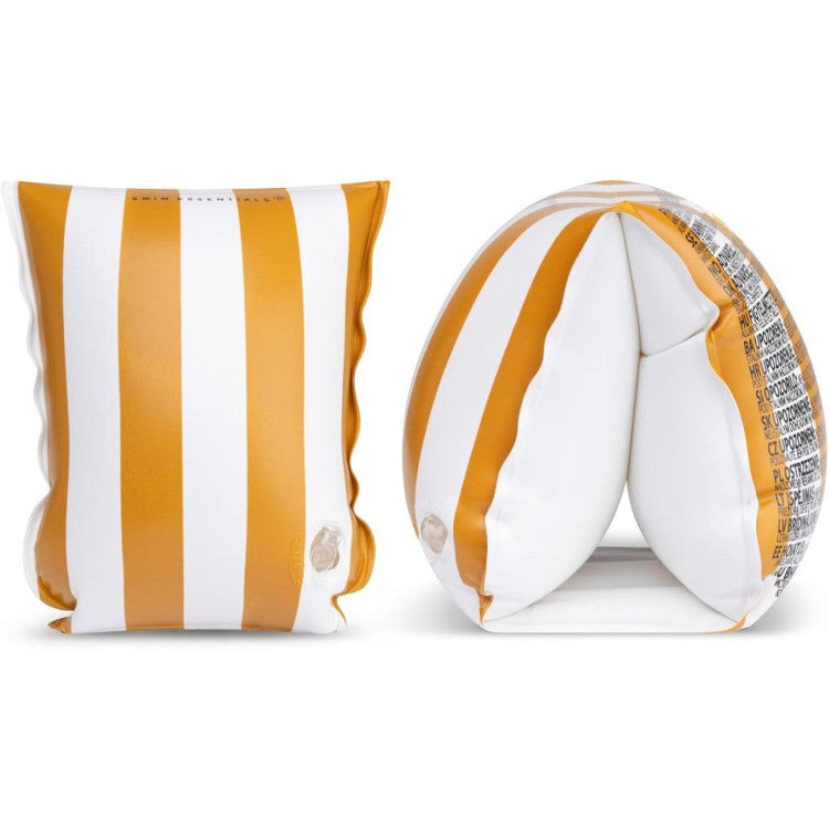 Braccioli gonfiabili Yellow Striped – vista frontale e laterale