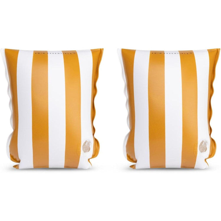 Braccioli gonfiabili Yellow Striped – coppia vista frontale