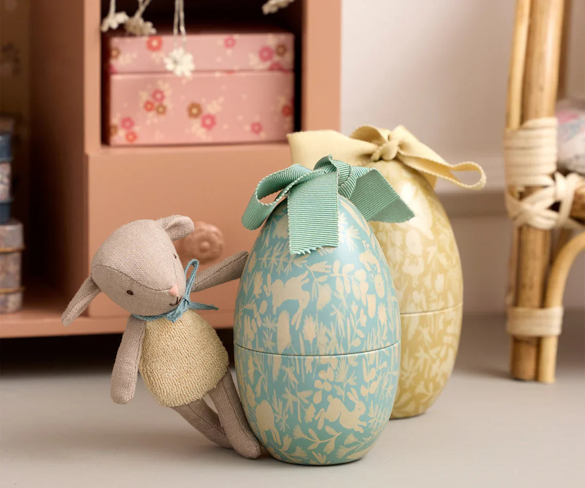 Uovo di Pasqua con agnellino micro - Menta