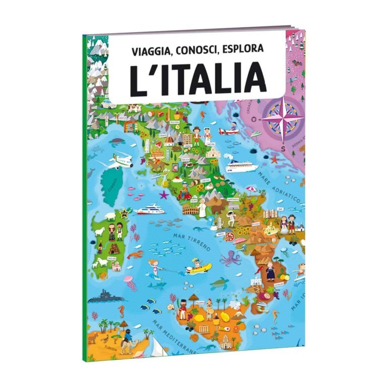 Viaggia, conosci, esplora. L’Italia - Puzzle con libro