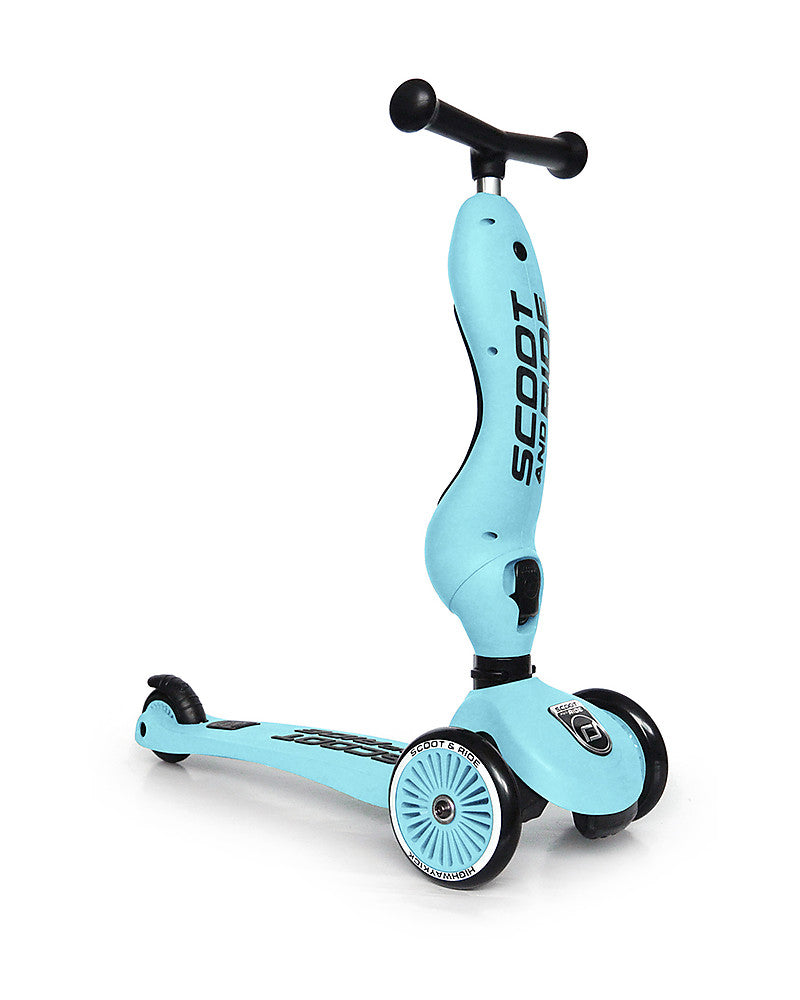 Highwaykick 1 - Monopattino 2 in 1 Celeste Scoot and Ride