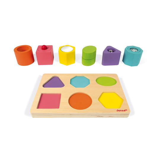 Puzzle 6 cubi sensoriali I wood