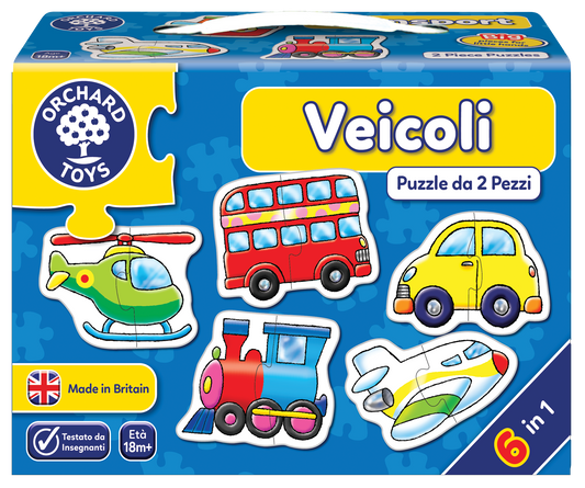 Puzzle da 2 pezzi Veicoli