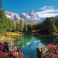 Puzzle Lago alpino con Cervino Ravensburger