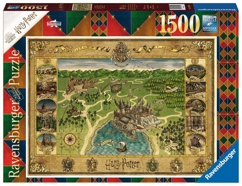 Puzzle Harry Potter - Mappa di Hogwarts Ravensburger