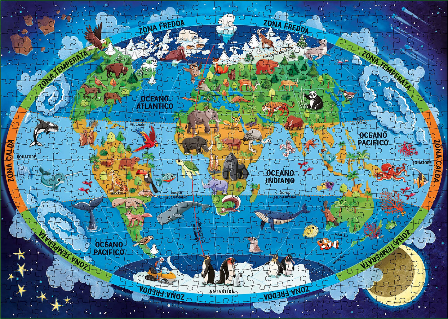 Il mega atlante della Terra - Puzzle e libro